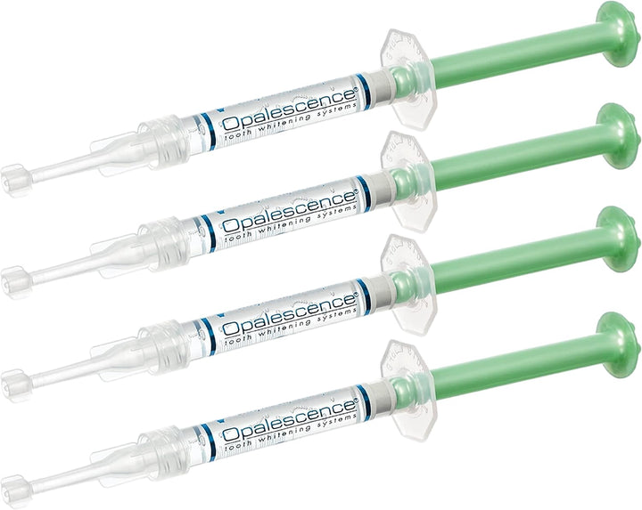 Opalescence Gel Syringes Teeth Whitening - Refill Kit (2 Packs / 4 Syringes Total) Carbamide Peroxide. Made by Ultradent, in Mint Flavor. Tooth Whitening Refill Syringes